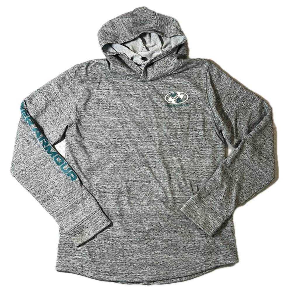 Under Armour‎ Youth XL Heathered Gray Hoodie sweatshirt kangaroo pocket child XL